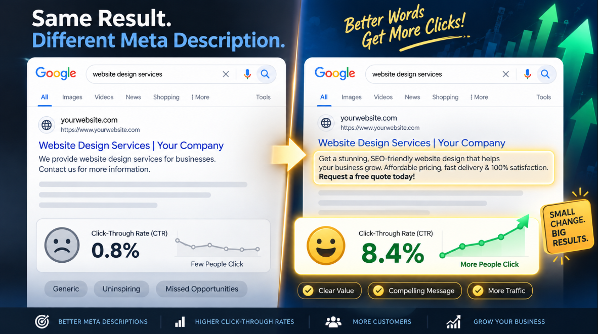 The Real Impact of Meta Descriptions on Click-Through Rate